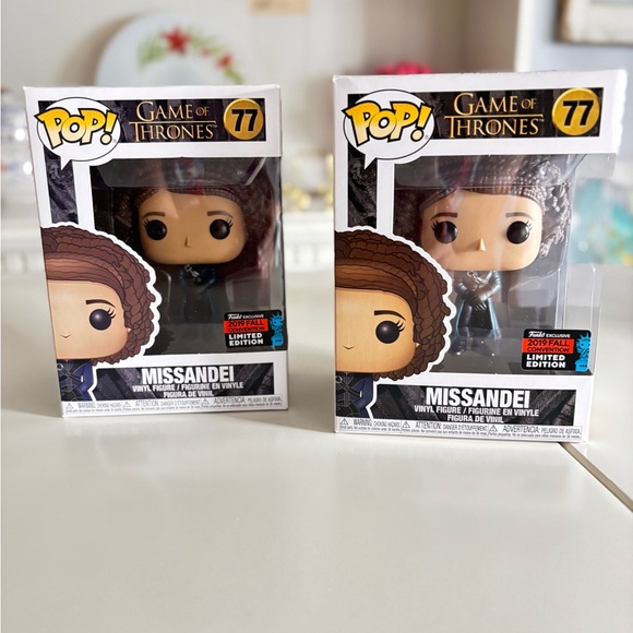 2 Funko Exclusive  Limited Edition Missandel #77 Game of Thrones2019 Fall Conve - Picture 1 of 13